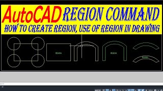 Region command How to create region Use of region in drawing autocadautocadinhindi autocadd [upl. by Batholomew773]