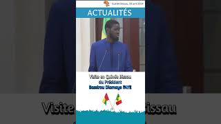 Guinée Bissau  Visite du Président Bassirou Diomaye FAYE [upl. by Sehguh]