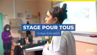 STAGE POUR TOUS  3e au collège JEAN MACE à Sainte Geneviève des Bois [upl. by Idnir]