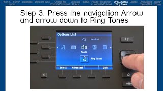 Mitel 6867i Phone How to Select a Ring Tone [upl. by Argela]