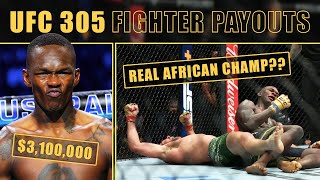 UFC 305 Payouts amp Salaries Revealed  Du Plessis vs Adesanya [upl. by Einitsed]