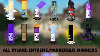 How To Find ALL Insane Extreme Markerous Markers In Find The Markers  Roblox Find The Markers [upl. by Debo]