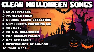 Clean Halloween Songs Playlist 🎃 Clean Halloween Music for School  Classroom [upl. by Nalorac]