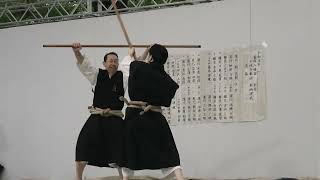 Shorinji Kempo 林寺拳法  Staff Fighting with Shakujo and Bo [upl. by Ylyl]