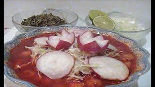 POZOLE ROJO para 25 30 personas DE CERDO [upl. by Lytsirhc]