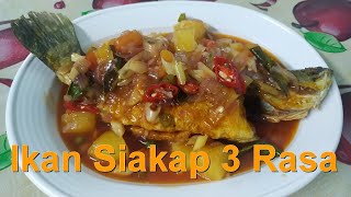 Resepi Ikan Siakap Masak 3 Rasa [upl. by Nehr]