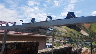 How to build a metal Carport DIY  Part 2 IBR steel galv sheeting [upl. by Deloris]