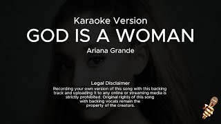 Ariana Grande  God Is a Woman Karaoke Version [upl. by Elidad]