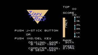 Zippy Race Review for the SEGA SG1000 by John Gage [upl. by Hgielrak]