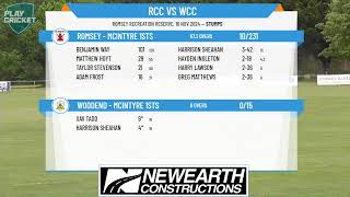 Romsey  McIntyre 1sts v Woodend  McIntyre 1sts [upl. by Gentille961]