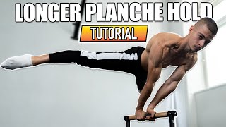 How To Increase Planche Hold  Calisthenics Tutorial [upl. by Llerehs]