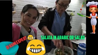 Simpleng recipe ng Salata or Salad Recipe Tomato Cucumber Lettuce amp quotLemon  Yahooo Salap😋😋 [upl. by Etnud]