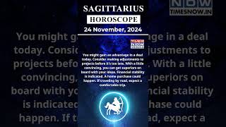 Sagittarius Horoscope 24 Nov Zodiac  Prediction of the Day  Short Rashifal horoscope [upl. by Emily791]