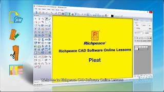 Richpeace CAD Software Online LessonsTip of the dayPleat V10 [upl. by Otina155]