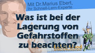 Was ist bei der Lagerung von Gefahrstoffen zu beachten [upl. by Najar571]