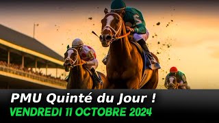 Présentation Quinté pmufr pmu vendredi 11 octobre à Vincennes  la finale de lUET Elite Circuit [upl. by Gaultiero]