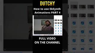 PART 4 How to best Animate easy and fast with EbSynth animation for beginners animation ebsynth [upl. by Andreas365]