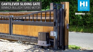 Cantilever Sliding Gate Installation powered by the Benincà BULL624 Turbo Sliding Gate Motor [upl. by Paynter]