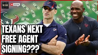 The Houston Texans Next Move For Free Agency [upl. by Anitnauq]