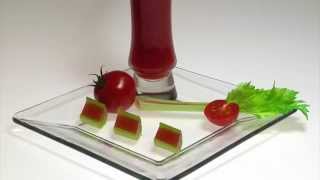 Molecular Gastronomy  Crunchy Bloody Mary [upl. by Ellinehc]