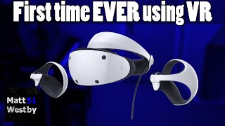 Trying out VR for the first time EVER  PSVR2 Review [upl. by Yendirb982]