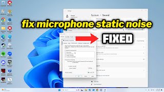 FIXED microphone static noise IN WINDOWS 1011 [upl. by Bergh]