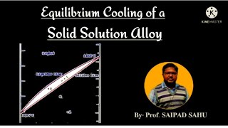 Equilibrium Cooling of a Solid Solution alloy ।। Physical Metallurgy Material Science।। Hindi [upl. by Llywellyn]