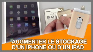 Augmenter lespace de stockage dun iPhone  iPad  clé USB lightning [upl. by Nudnarb]