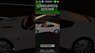 FREE CAR AT SCHOOL PARKING LOT CDT cdt  cars roblox [upl. by Lig]