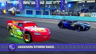 Cars 3 Driven to Win PS4 Gameplay  Lightning McQueen vs Jackson Storm Hard Mode [upl. by Pennebaker]