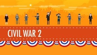 The Civil War Part 2 Crash Course US History 21 [upl. by Nudd]