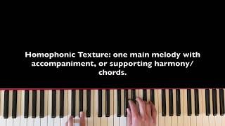 Monophonic Homophonic Polyphonic Texture [upl. by Malva781]