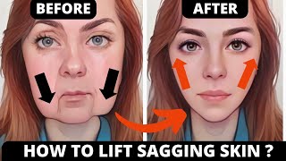 14 MIN  ANTIAGING FACE EXERCISES FOR SAGGING SKIN AND JOWLS  LIFT SAGGY CHEEKS  LAUGH LINES [upl. by Ysor]