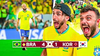 🇧🇷 BRASILE DEVASTANTE REACTION dallo STADIO di BRASILE 41 KOREA del SUD in QATAR [upl. by Nira]