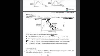 A levels Chemistry P1 Reaction kinetics Topical Solution I 9701 [upl. by Jedidiah]