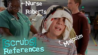 Best SCRUBS References in other TV Shows  Malcolm in the Middle Cougar Town TBBT New Girl [upl. by Enialehs258]