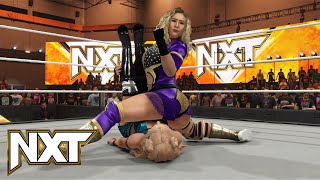 WWE 2K24 NXT  NIKKITA LYONS VS STEVIE TURNER [upl. by Hsotnas]