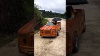 Handmade Wooden Car 🥰 shorts ytshorts [upl. by Ydnab499]