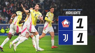 HIGHLIGHTS UCL  LOSC Lille 11 Juventus  Vlahovics penalty earns a draw [upl. by Yngiram23]