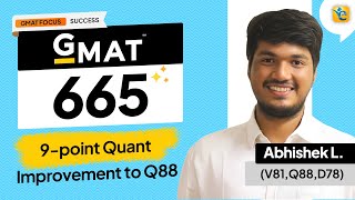 GMAT 655  100point overall improvement with Q88 [upl. by Oliviero869]