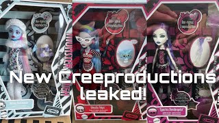 MONSTER HIGH NEWS NEW Creeproduction wave 2 Abbey Ghoulia and Spectra revealed [upl. by Eelsew]