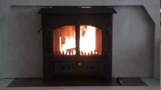 Woodwarm 35kw Enigma inset multi fuel stove [upl. by Towland]