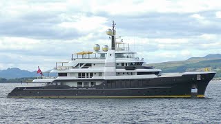 Super yacht SCOUT arrives in Greenock Scotland [upl. by Darci]