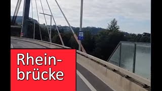 Grenzkontrolle LKWKontrolle einspurige Autobahn Schweiz halt [upl. by Ellennad2]