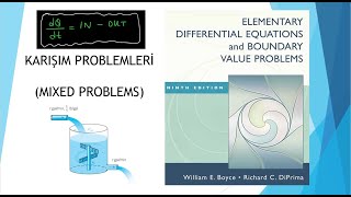 Diferansiyel Denklem ile Karışım TANK Problemi 1 Mixed Problems by Differential Equations vol1 [upl. by Kcirdez]