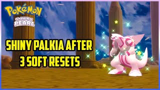 SHINY PALKIA AFTER ONLY 3 ENCOUNTERS  POKEMON BDSP [upl. by Wolfgang]