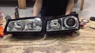 HID Projector Retrofit vs Halogen Reflector [upl. by Clo]