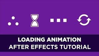 Animated Loading Icon  After Effects Tutorial 2 [upl. by Suruat]