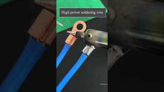 To solder thick copper wire use a high power soldering iron [upl. by Fantasia193]