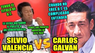 EXITOSA DEPORTES ⚽ SILVIO VALENCIA DISCUTE CON CARLOS GALVAN  250222 [upl. by Stedt]